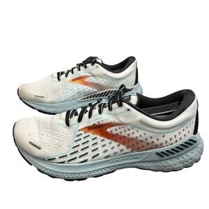 Brooks GTS Adrenaline Sneaker Alloy 1203291B193 White Light Blue Women’s Size 9